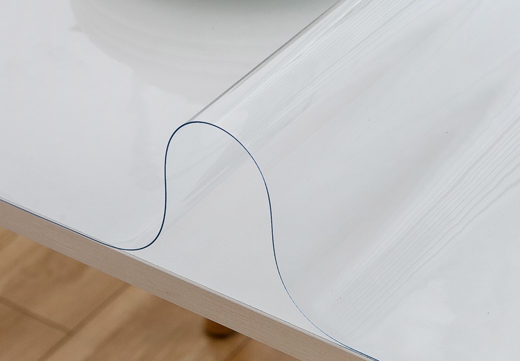 TRENTE - Toile cirée transparente 3mm - Nappe plastique (largeur 110 cm) -  110 x 230